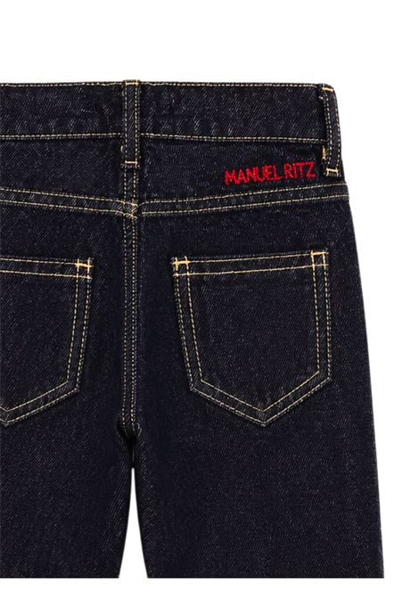 Jeans neonato nero in cotone Manuel Ritz | 4496NERO